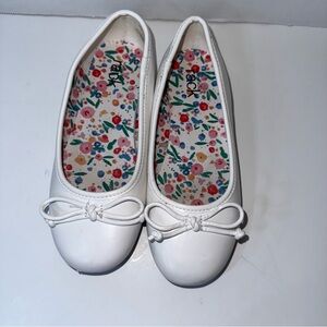 Nordstrom White Kids Dress Shoes with Bow
